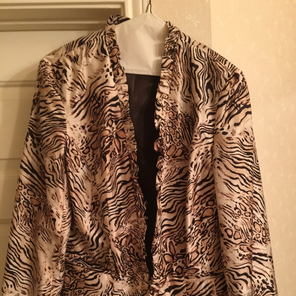 Chico’s animal print jacket